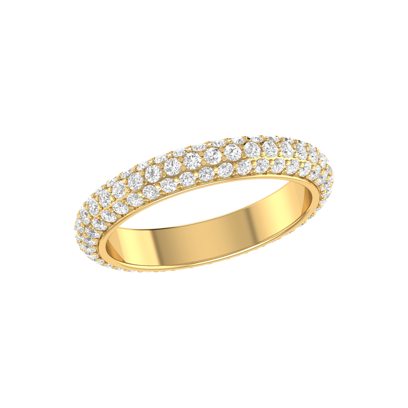Men's Diamond Wedding Ring 2 Carat in 18K Gold Size 12